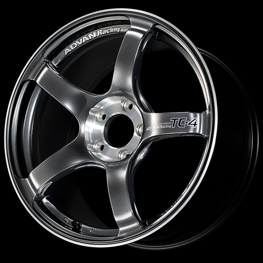 Advan TC-4 SE 18x9.5 / +45 Offset / 5x114.3 / 73mm Bore / Racing Hyper Black and Diamond Cut
