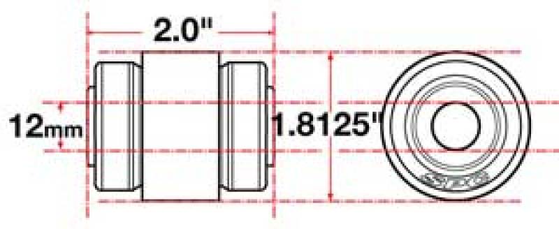 SPC Performance Flex Joint X-AXIS Jeep JK Front UCA 12mm X 2 X 1.8125