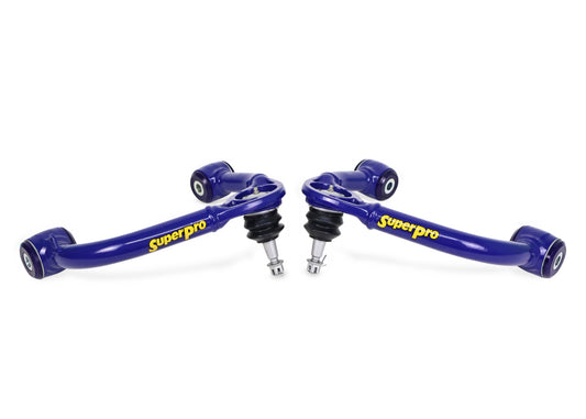 SuperPro 2021+ Ford F150 Fixed Offset Front Upper Control Arm Set
