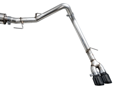 AWE Tuning 0FG Exhaust for 3rd Gen Toyota Tundra - Dual Diamond Black Tips