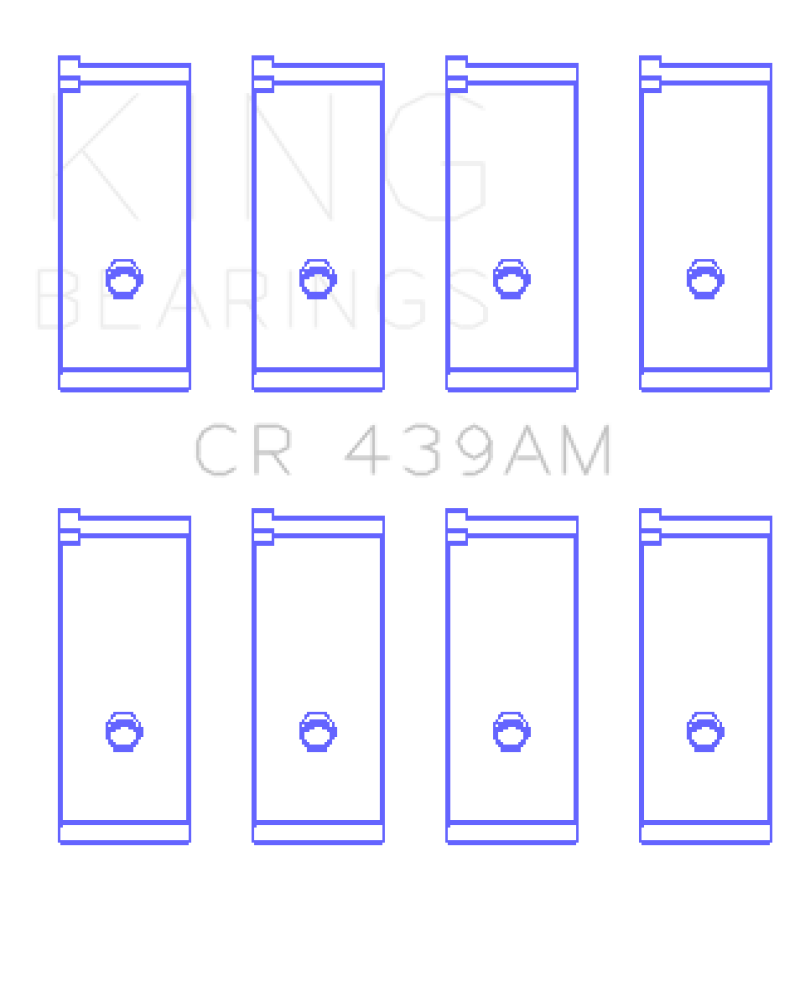 King Engine Bearings Honda A18A1/A20A1/B20A3/Bs1/Es/ET1-2 (Size +0.25mm) Connecting Rod Bearing Set