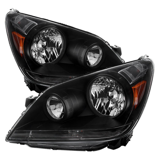 xTune Honda Odyssey 05-07 Crystal Headlights Black HD-JH-HODY05-AM-BK