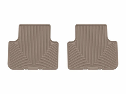 WeatherTech 17-25 Audi Q7 2nd Row Rear All-Weather Floor Mats - Tan