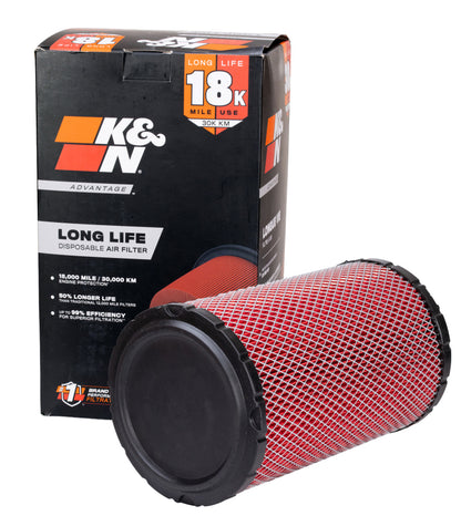 K&N Universal Air Filter 4in Flg 8-1/2in B 5in T 10-1/2in H Gen 3