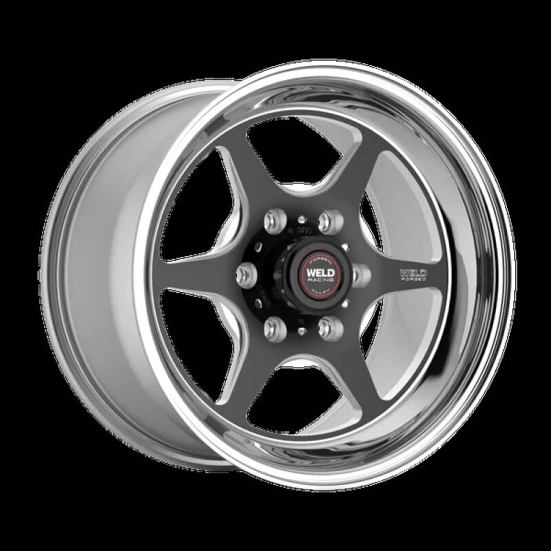 Weld S79 HD S79 17x9.5in / 6x139.7 BP / 6.2in BS Black Center - Polished Shell Wheel