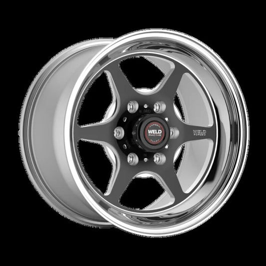 Weld S79 HD S79 18x5in / 6x135 BP / 2.6in BS Black Center - Polished Shell Wheel