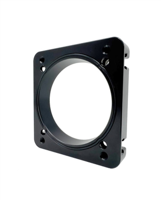 Torque Solution 06-21 Subaru STI EJ Big Bore Manifold Big Bore 76mm Throttle Body Adapter - Black