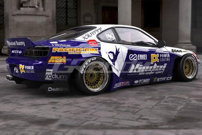 GReddy 1999-2002 Nissan Silvia Full Rocket Bunny S15 Pandem Aero Kit