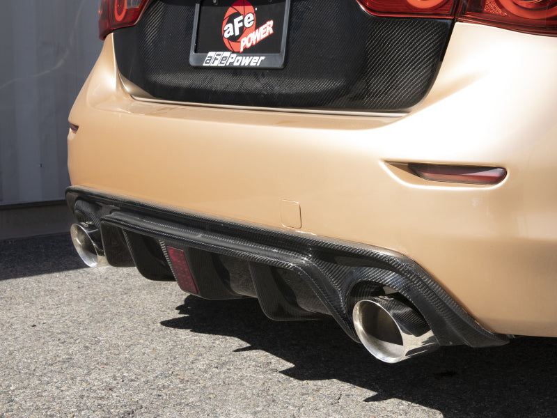 aFe Takeda Cat-Back Exhaust System Infiniti Q50 14-15 V6-3.7L- Polished Tip