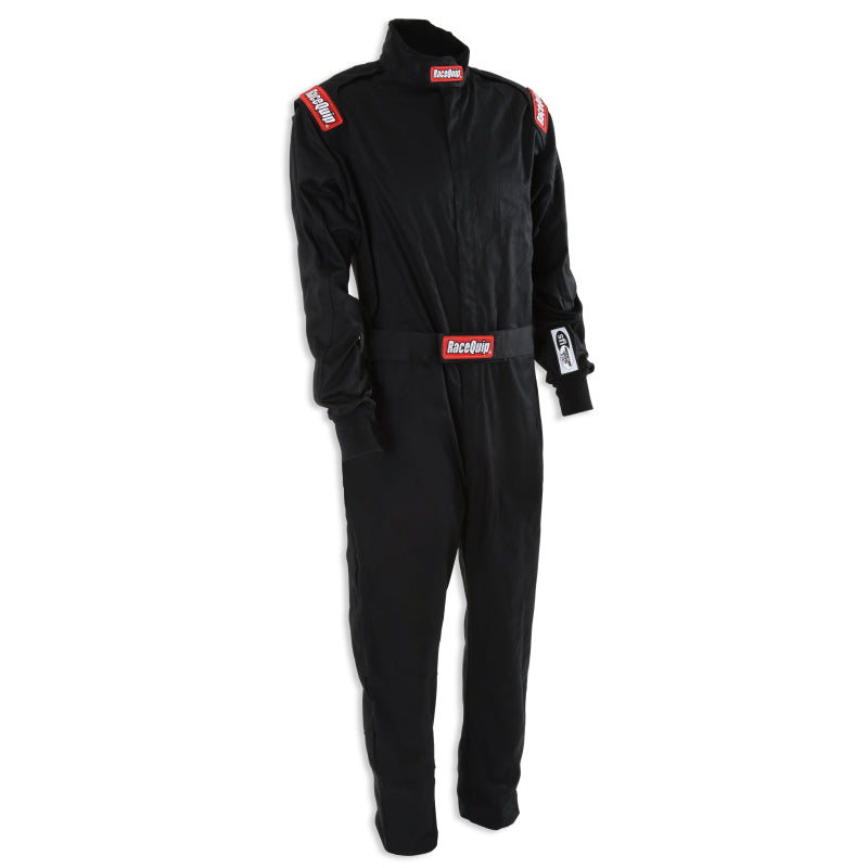 RaceQuip Black Chevron-1 Suit - SFI-1 3XL