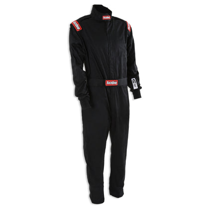 RaceQuip Black Chevron-1 Suit - SFI-1 Medium