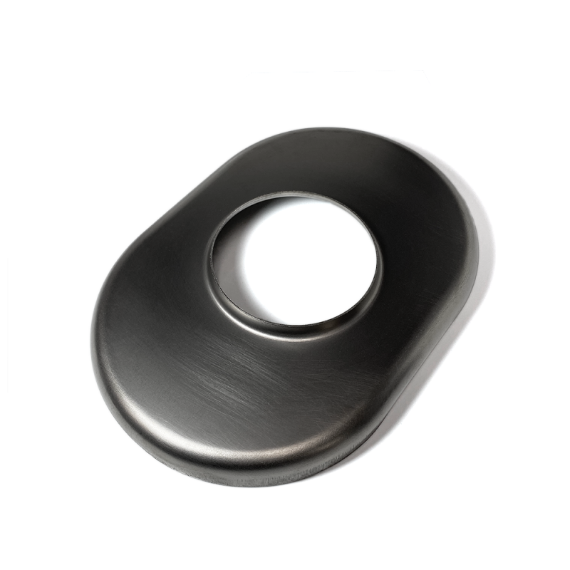 Ticon Industries 3in Titanium Oval Muffler End Cap - 6in x 9in Body