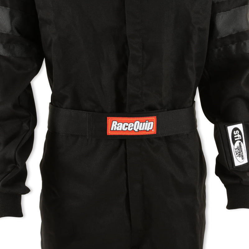 RaceQuip Black SFI-1 1-L Suit - Large