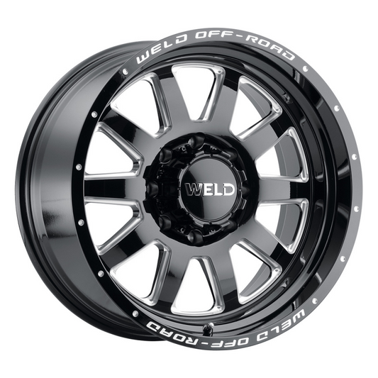 Weld Stealth 20x9 / 8x170 / 5.01 BS / 125.1 HB - Gloss Black Milled - Non-BL Wheel