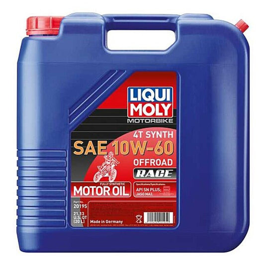 LIQUI MOLY 20L Motorbike 4T Synth SAE 10W60 Offroad Race