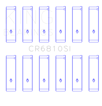 King Engine Bearings Chrysler 215 (Size +0.50mm) Connecting Rod Bearing Set