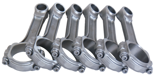 Eagle Jeep 4.0L/242 C.I. 6.123in 5140 Steel .9305in Press-Fit Pin 3/8in Bolts I-Beam Rods - Set of 6