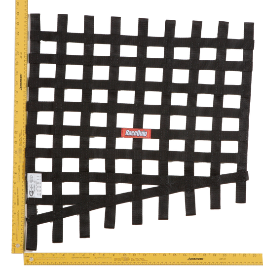 RaceQuip Black Drag 24 To 18 X 23 SFI Rib Net