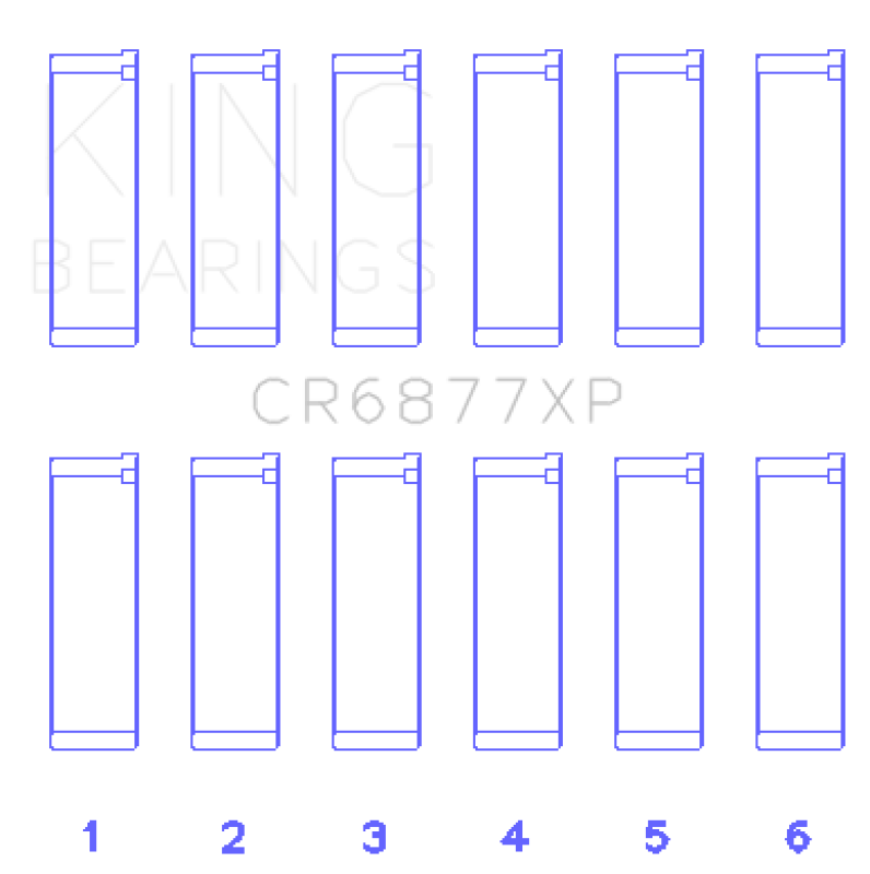 King Engine Bearings BMW S54B32 3.2L (Size STDX) Connecting Rod Bearing Set