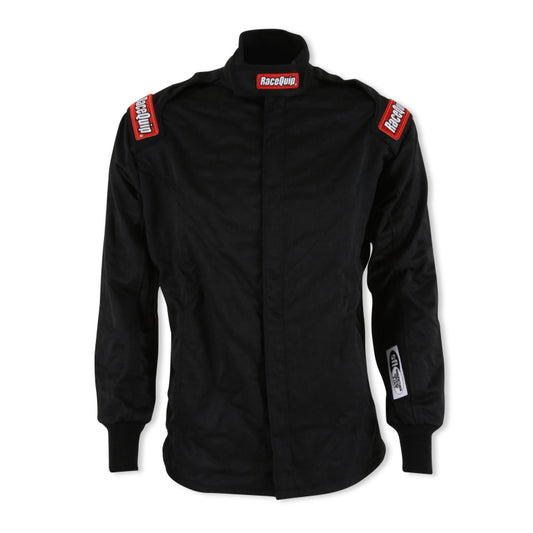RaceQuip Black Chevron-5 Jacket SFI-5 - Small