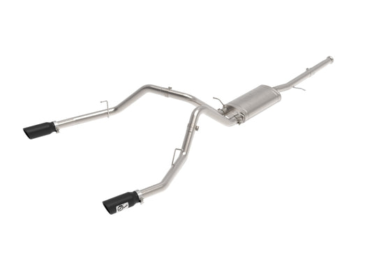 aFe Apollo GT Series Cat-Back Exhaust GM Trucks 09-18 V6-4.3L/V8-4.8/5.3L-Dual Rear Exit Black Tips