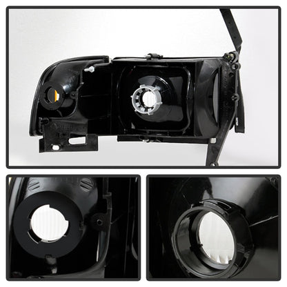 xTune Dodge Ram 1500 94-01 OEM Style Headlights w/ Corner Chrome HD-JH-DR94-OE-C