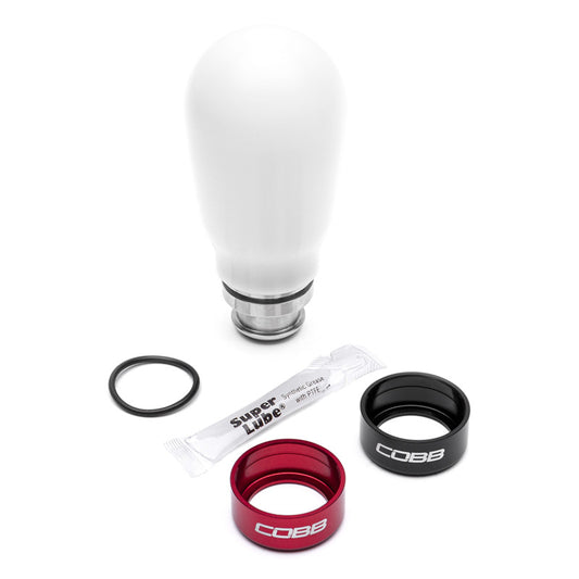 Cobb Subaru 5-Speed COBB Teardrop Weighted Knob - White