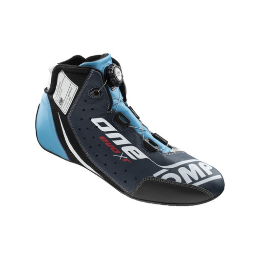 OMP One Evo X R Shoes Blue/Silver/Cyan - Size 39 (Fia 8856-2018)