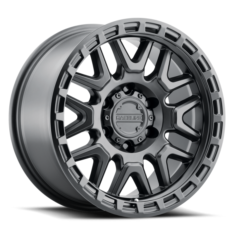 Raceline 953B Krank Wheel 20x9 / 8x165.1 / 0,, Offset 125.2mm Bore - Satin Black