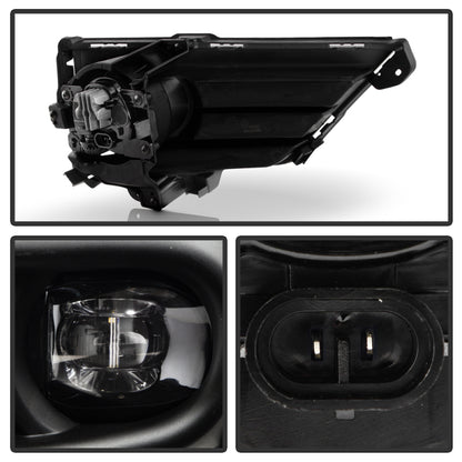 Spyder 20-22 Honda CRV (Excl Hybrid) OEM Full LED Fog Lights w/Switch - Clear (FL-HCRV20-LED-C)