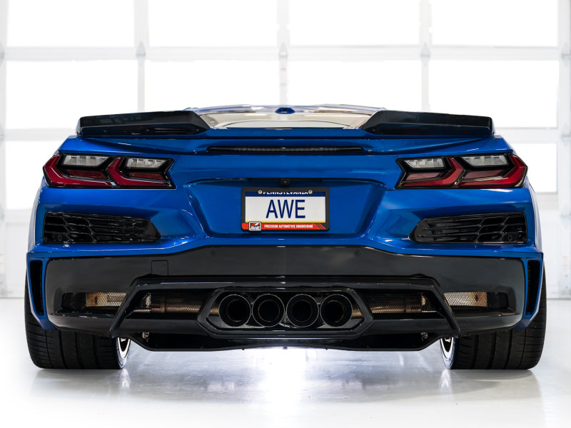 AWE Tuning 2023 C8 Corvette Z06 SwitchPath Cat-Back Exhaust - Diamond Black Tips