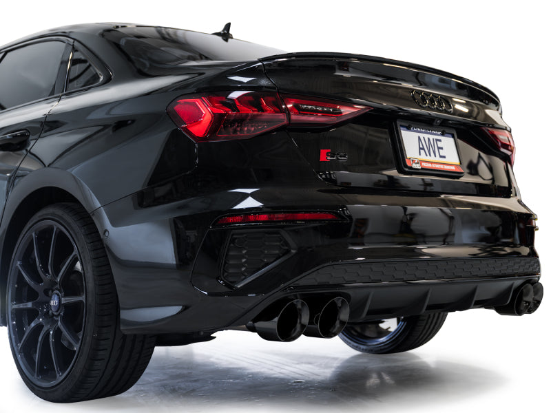 AWE Tuning 22-24 Audi 8Y S3 Touring Edition Exhaust - Diamond Black Tips