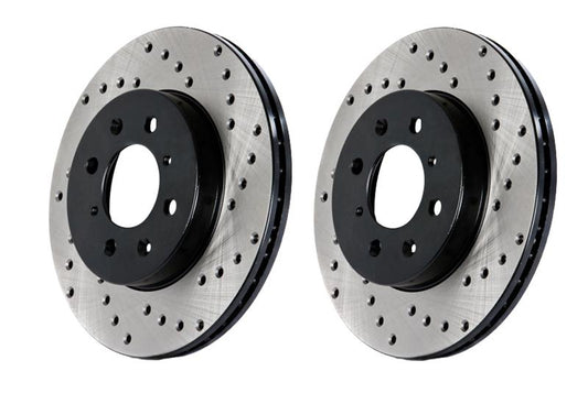 Centric 03-04 Audi RS6 Drilled Left Rear OE Design Brake Rotor