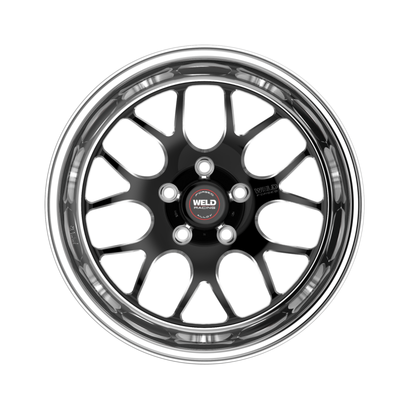 Weld S77 15x7 / 5x4.5 BP / 4.5in. BS Black Wheel (Med Pad) - Non-Beadlock