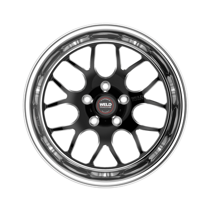 Weld S77 15x7 / 5x4.5 BP / 4.5in. BS Black Wheel (Med Pad) - Non-Beadlock