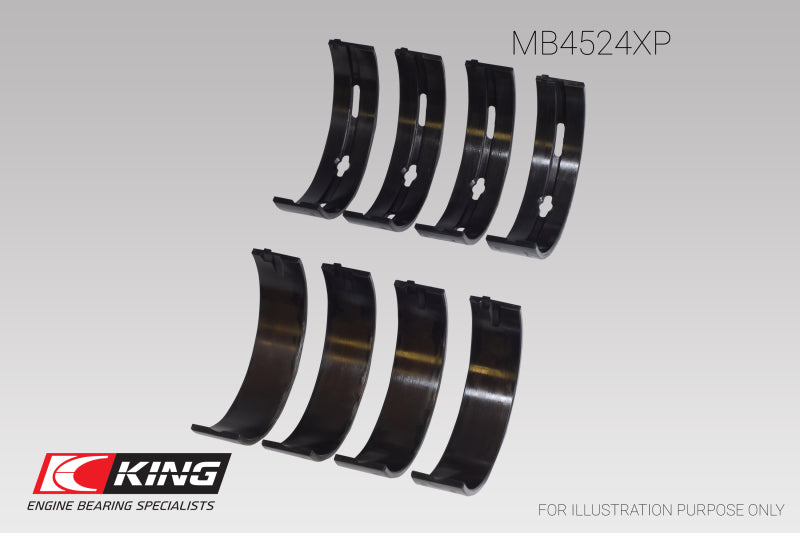 King Nissan Vr38Dett (Size 0.26) Main Bearing Set
