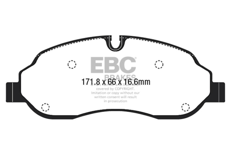EBC 15+ Ford Transit 2.2 TD Ultimax2 Front Brake Pads