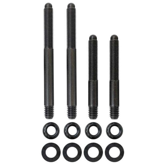 Moroso 2PC 5/16in-24 x 2.5in & 2 PC 5/16in-24 X 3.5in Long 12-Point Nuts Carb Stud Kit w/Bracket