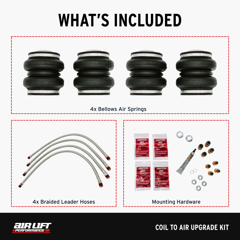 Air Lift 15-20 Acura TLX / 13-17 Honda Accord Coil to Air Upgrade Kit