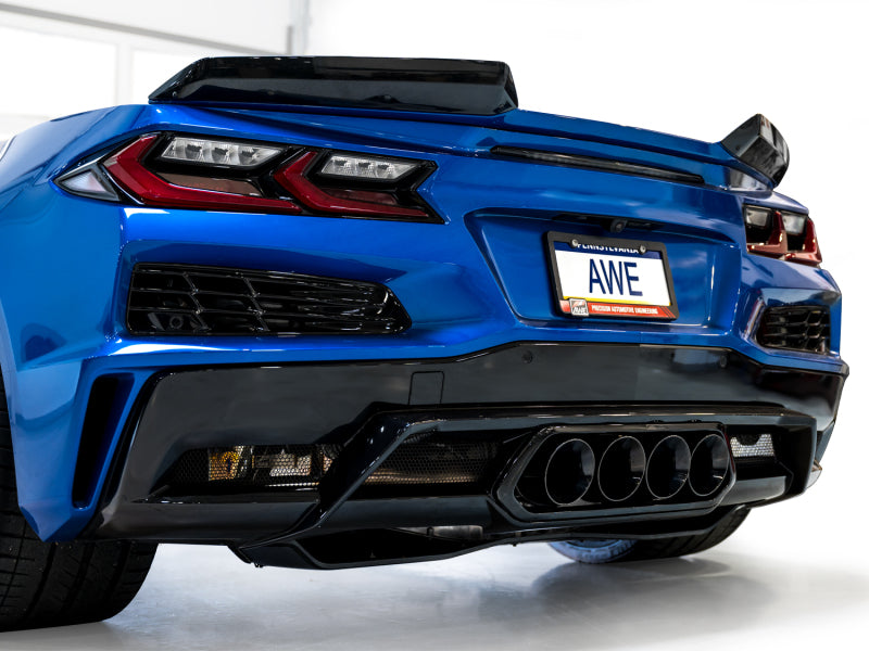 AWE Tuning 2023 C8 Corvette Z06 SwitchPath Cat-Back Exhaust - Diamond Black Tips