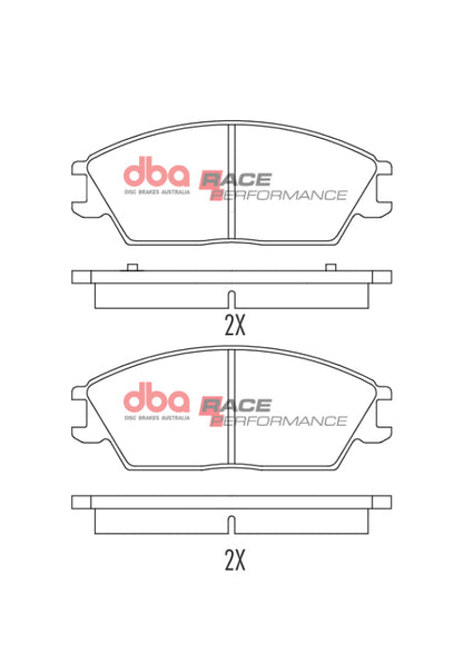 DBA 94-10 Hyundai Accent 1.3L/1.5L/1.6L Front RP Performance Brake Pads