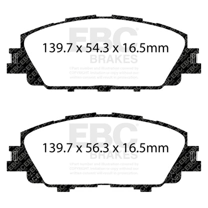 EBC 2019+ Toyota Corolla Hatchback Redstuff Front Brake Pads