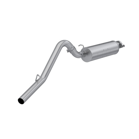 MBRP 00-06 Jeep Wrangler TJ Inline-4 2.5L/Inline-6 2.5in Aluminized Steel Cat Back Single Side Exit