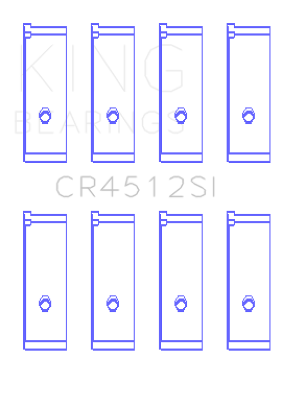 King Engine Bearings Honda D17A1/2 1.7L 16V (Size +0.75mm) Connecting Rod Bearing Set