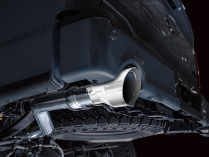 AWE Tuning 2021+ Ford F150 Tremor w/ Bumper Cutouts 0FG Resonated Cat-Back w/ Chrome Silver Tips