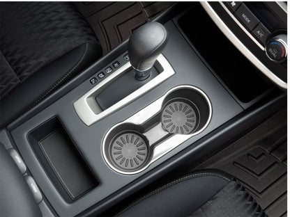 WeatherTech Car Coasters (2 Small x 3-1/8in. & 2 Large x 3-7/16in.) - 4pk - Black