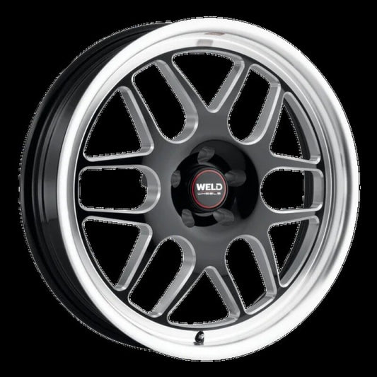 Weld Solana Drag 17x5 / 6x135 BP / ET-7 / 87.1mm Bore - Gloss Black MIL DIA Wheel