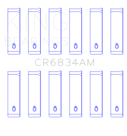 King Engine Bearings Chrysler 3.3/3.8 V6 +.002 Os/Od (Size +0.75mm) Connecting Rod Bearing Set