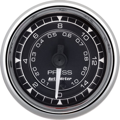 Autometer Chrono 2-1/16in 15PSI Digital Stepper Motor Pressure Gauge - Chrome