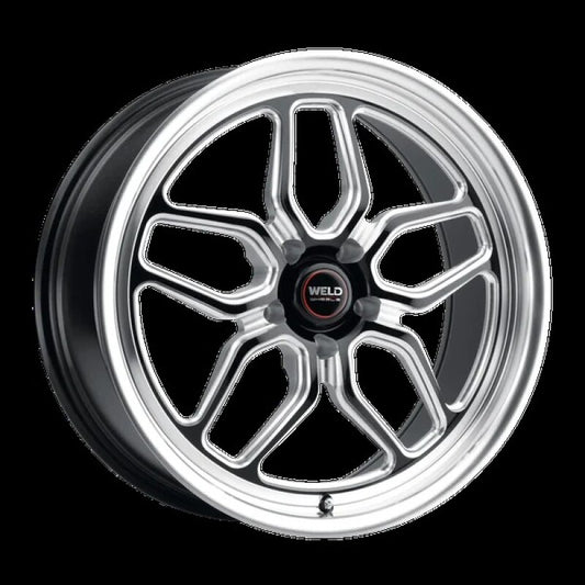 Weld S107 20X12 Laguna 5X120 ET52 BS8.50 Gloss Black MIL Dia 72.56